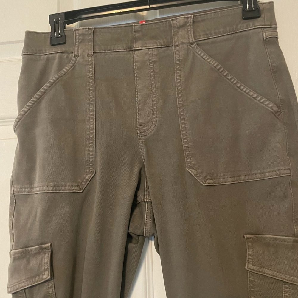 Spanx Olive green high rise stretch jeans - Picture 3 of 7